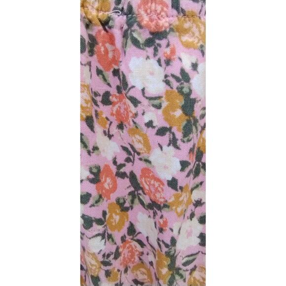 mimi chica Floral Tiered Tank Midi Dress Pink Size XL 100% Rayon Boho Spring - Picture 13 of 13